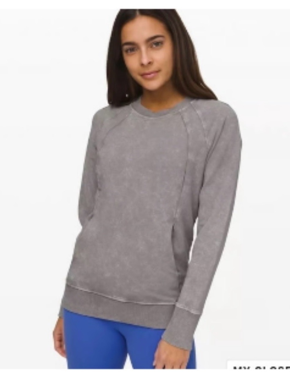 lululemon athletica Gray Scuba Crewneck Sweatshirt